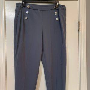 Like New! Cato Pull On Pants with Button Decor
